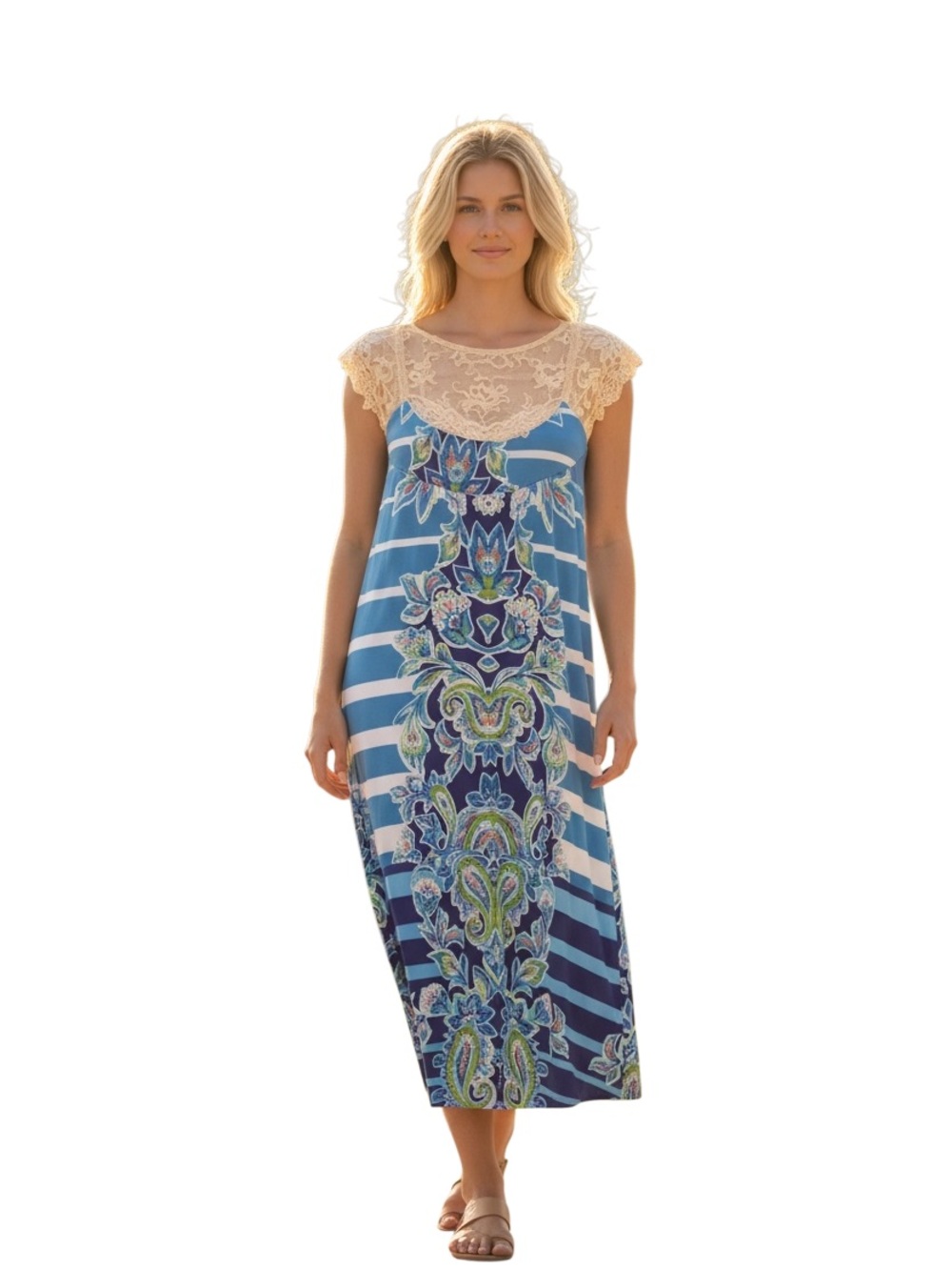 Shoreline Lace Inset Dress Size S/M
